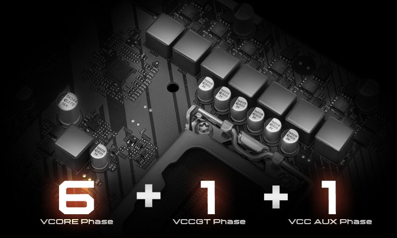 6+1+1 Power Phase Design